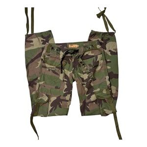 Y2K Camouflage Straight Leg Cargo Pants